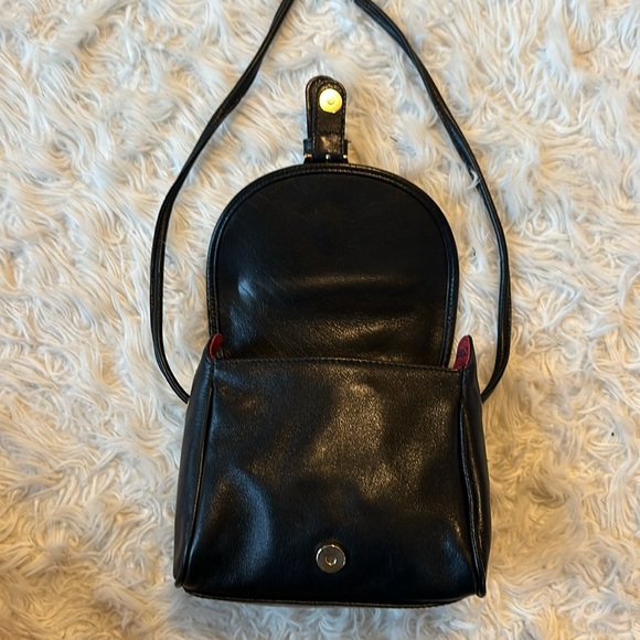 Michel Jordi Geneva Black Leather Edelweiss Crossbody bag - Picture 7 of 15